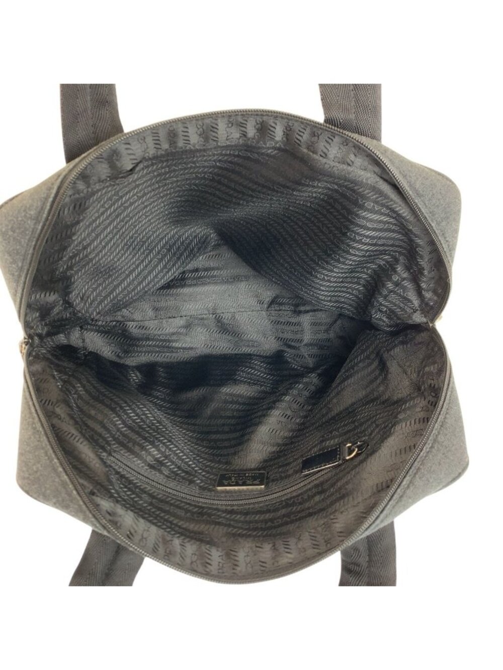 Prada Sports Gray Canvas Tote - Picture 8 of 9